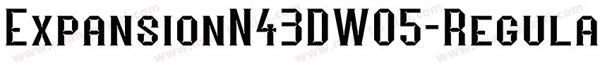 ExpansionN43DW05-Regular Regula字体转换